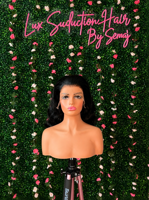 Jet Black Body Wave Wig (24”)