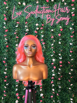 Pink Body Wave Wig (24”)
