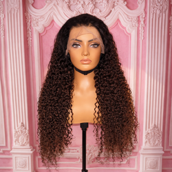 Ombré Jerry Curl Wig (30")