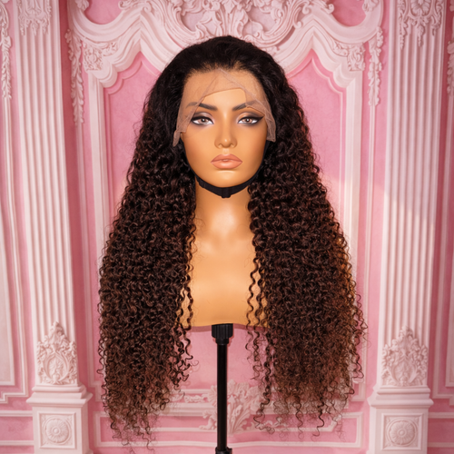 Ombré Jerry Curl Wig (30")