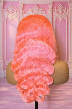 Pink Body Wave Wig (24”)