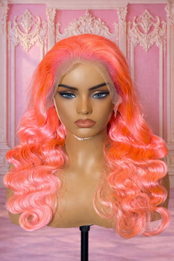 Pink Body Wave Wig (24”)