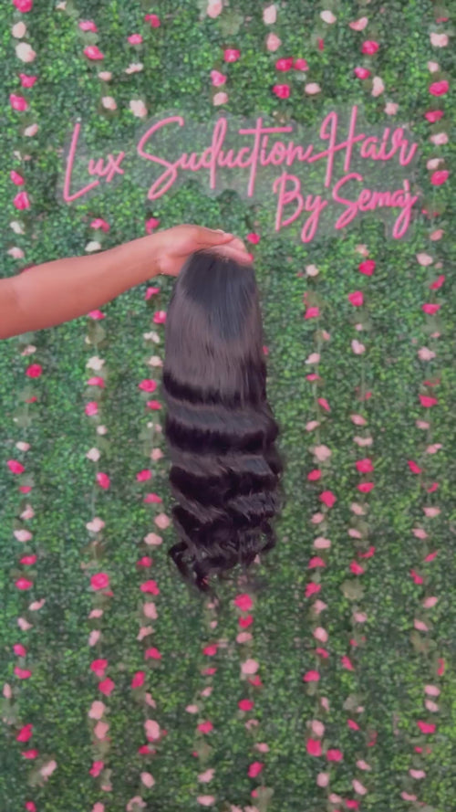 Jet Black Body Wave Wig (24”)